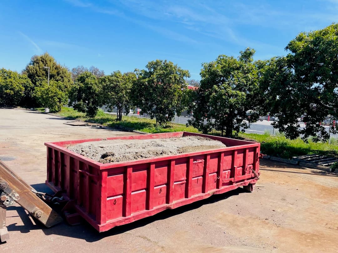 Clean soil dumpster rental Bay Area